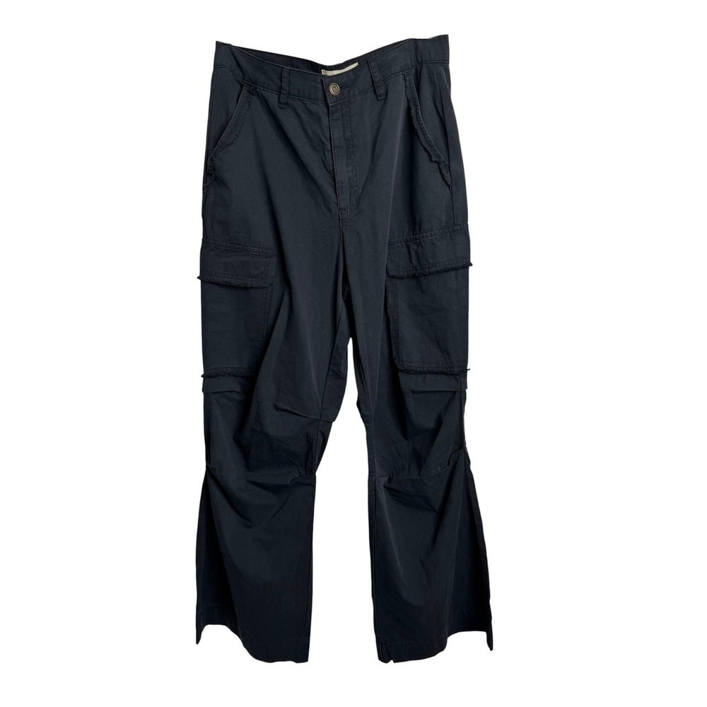Chelsea & Violet Washed Black High Rise Cargo Pants Womens Size Medium NWT
